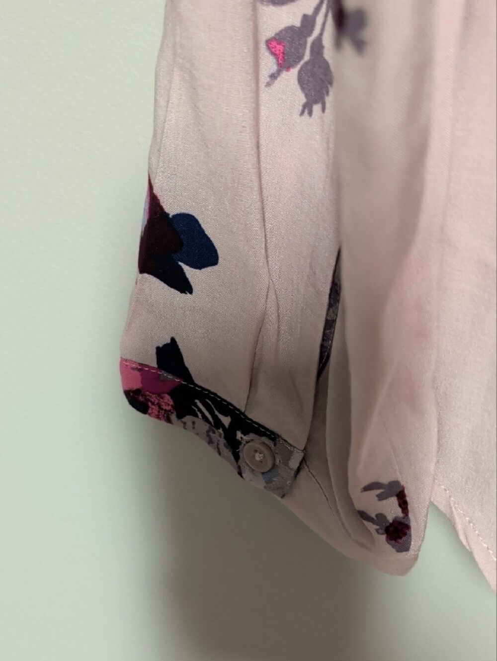 Joules Light Pink Floral V-Neck Tunic Blouse - Picture 8 of 10